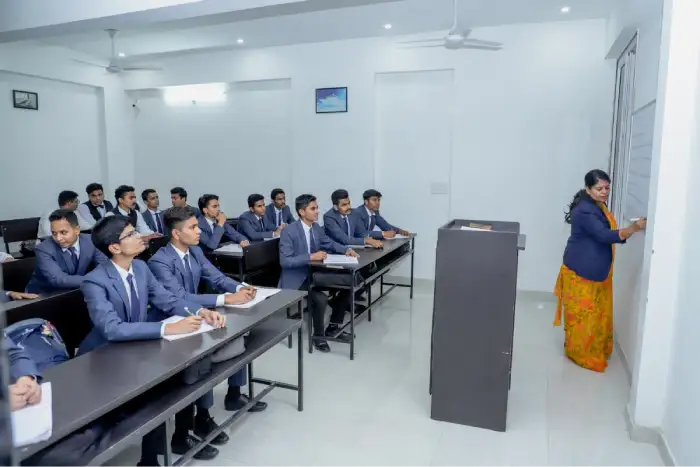 Professional faculty teaching hospitality students